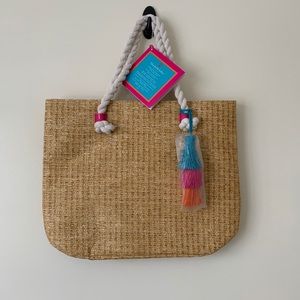 Elizabeth Arden Large Straw Tote